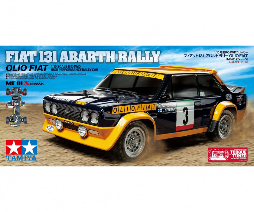 Tamiya Fiat 131 Abarth Rally Olio Fiat 1/10 M-Chassis MF-01X - 58723A (ohne ESC)