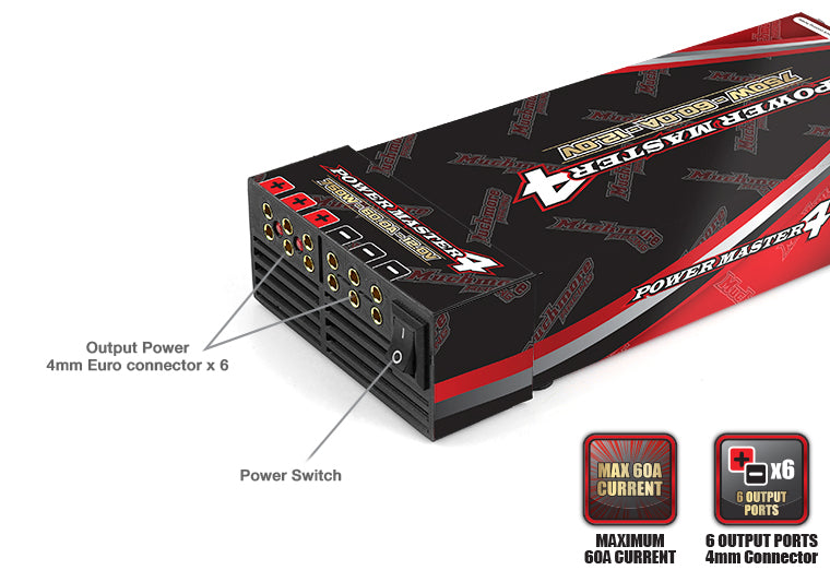 MUCHMORE CTX-P Power Master4・12.6V 60A [750W] Black (1) MM-CTXP4KE