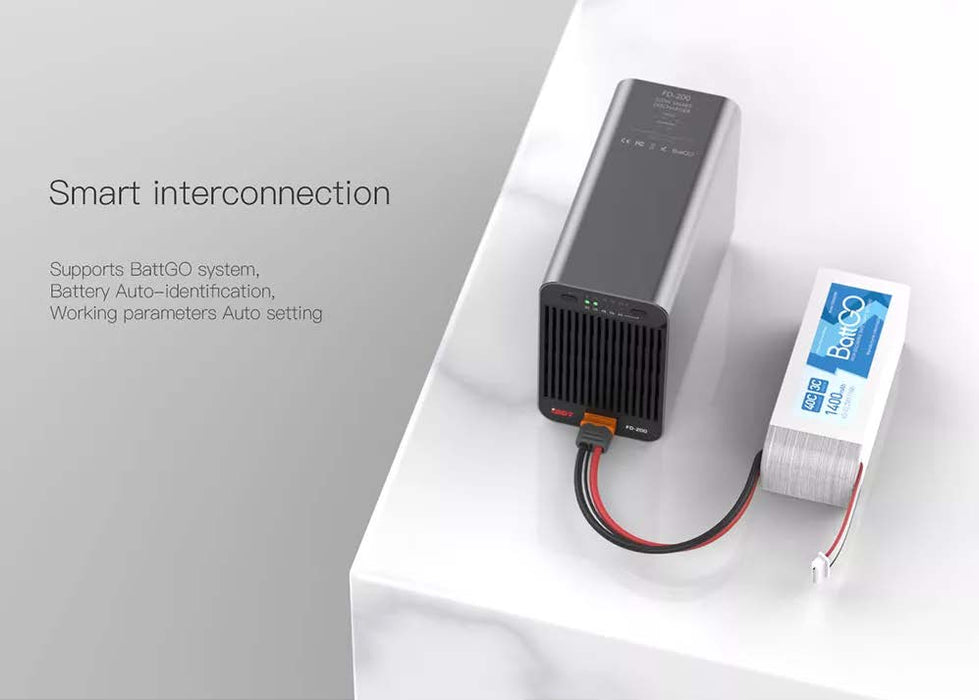 ISDT FD-200 Smart Discharger 2-8 Cell Batteries - 200W / 25A / Wireless APP Control