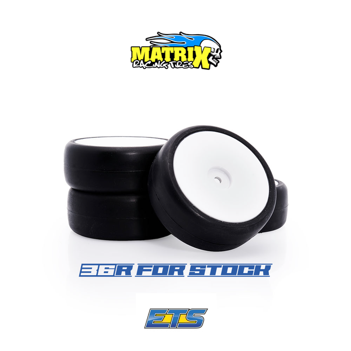Matrix 1/10 36R Asphalt "ETS STOCK" Touring Car Rubber Tires "Complete Set" (4) - EPA036