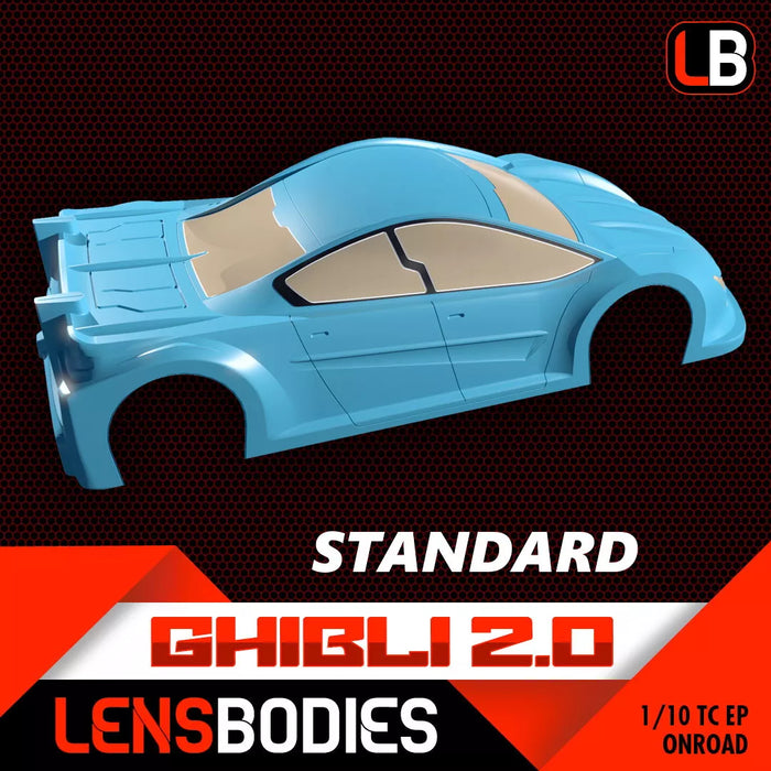 Lens Bodies GHIBLI 2.0 1/10 Touring Onroad 190mm Body Lexan Shell - Standard