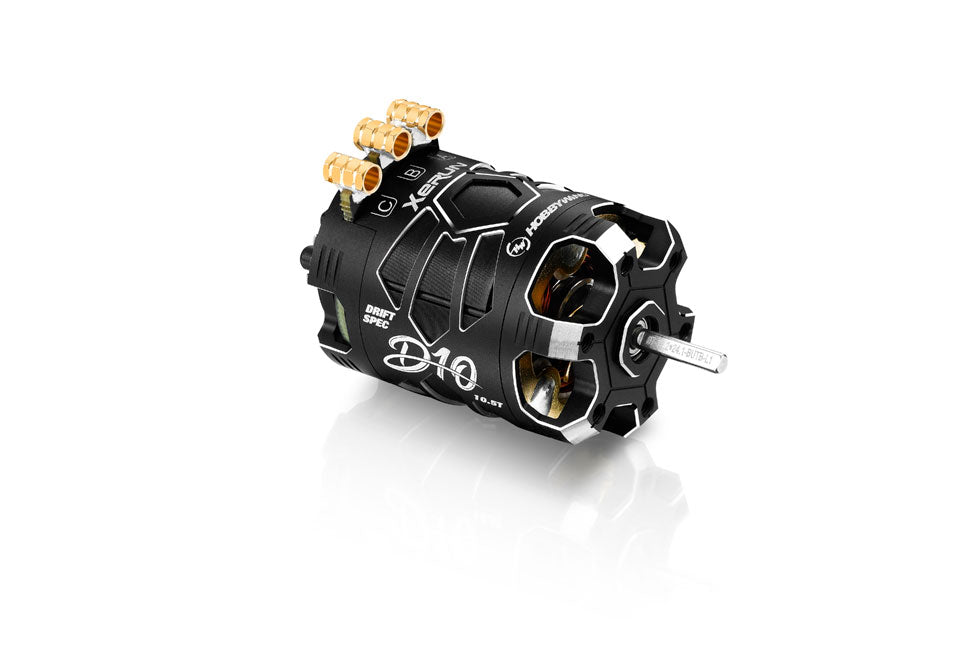 Hobbywing XeRun D10 10.5T Motor for Drift - Black