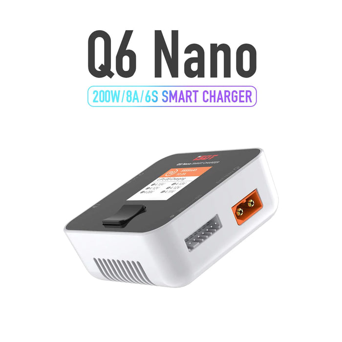 ISDT Q6 Digital Nano Lipo Charger - DC / 200W / Smart Portable / 2-6Cell