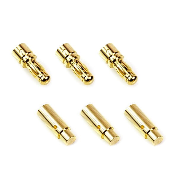 MUCHMORE Brushless Motor Connector set Male 3pcs &Female 3pcs (3.5mm) (1) CE-MPG