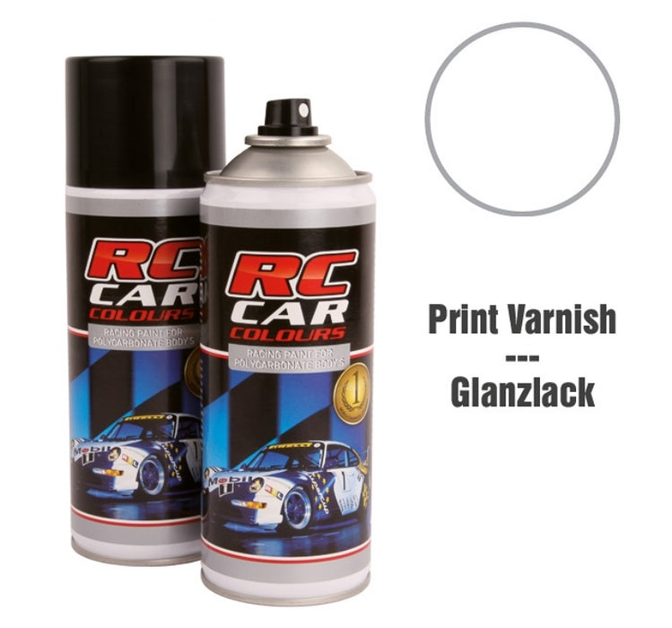 RC Car Colours PRINT & CHROME VARNISH 943 Lexan Colour Spray 150ml -  PRC00943