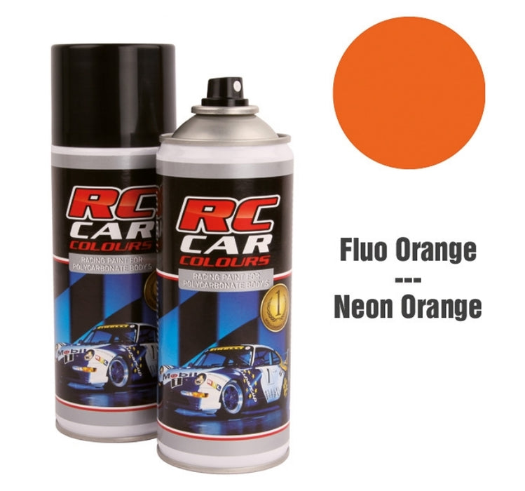 RC Car Colours FLUO DEEP ORANGE 011 Lexan Colour Spray 150ml -  PRC01011