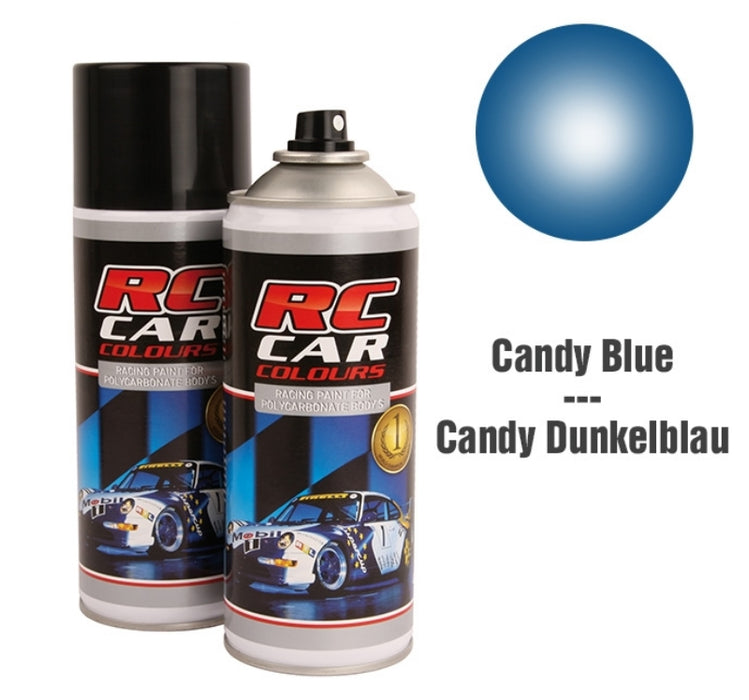 RC Car Colours CANDY DARK BLUE 021 Lexan Colour Spray 150ml -  PRC01021