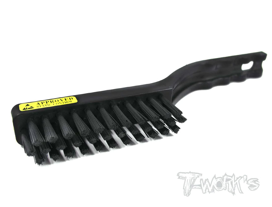 T-Works TA-064 Area Tooth Cleaning Nylon Bristle Brush Black - LARGE