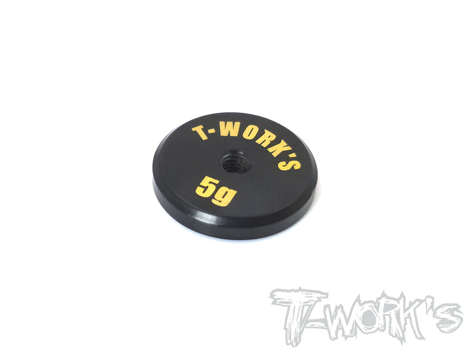 T-Works TA-066L Anodized Precision Balancing Brass Weights 5g (1) - Low CG