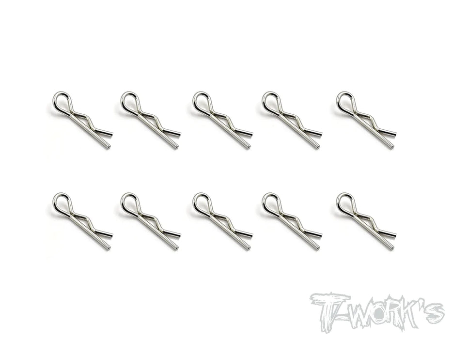 T-Works TA-121S Bent Body Clips S (10)