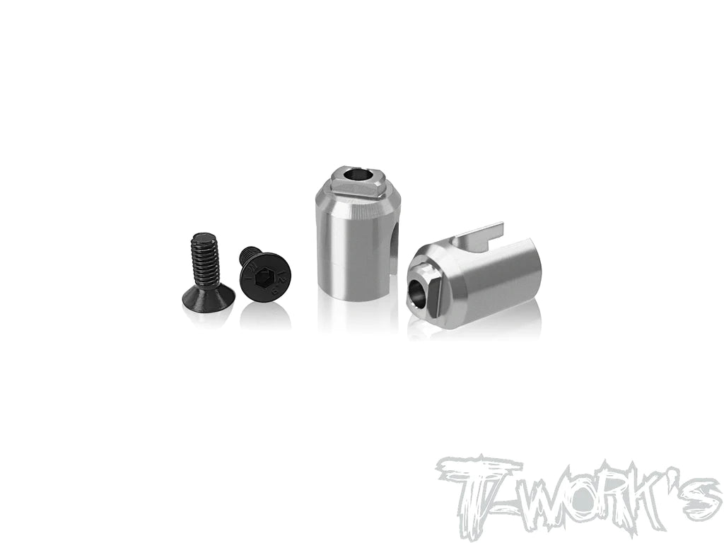T-Works TP-179-A800R 64 Titanium Solid BB Driveshaft Adapters for Awesomatix A800R/MMX - 2pcs. - RCXX - rc racing for professionals