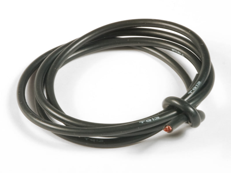 TQ Silikon Kabel 13 Gauge Draht - 90cm Schwarz