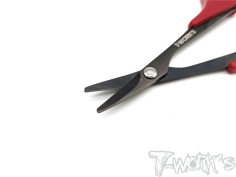 T-Works TT-021-BK Black Titanium Nitride Lexan Curved Scissor (1)