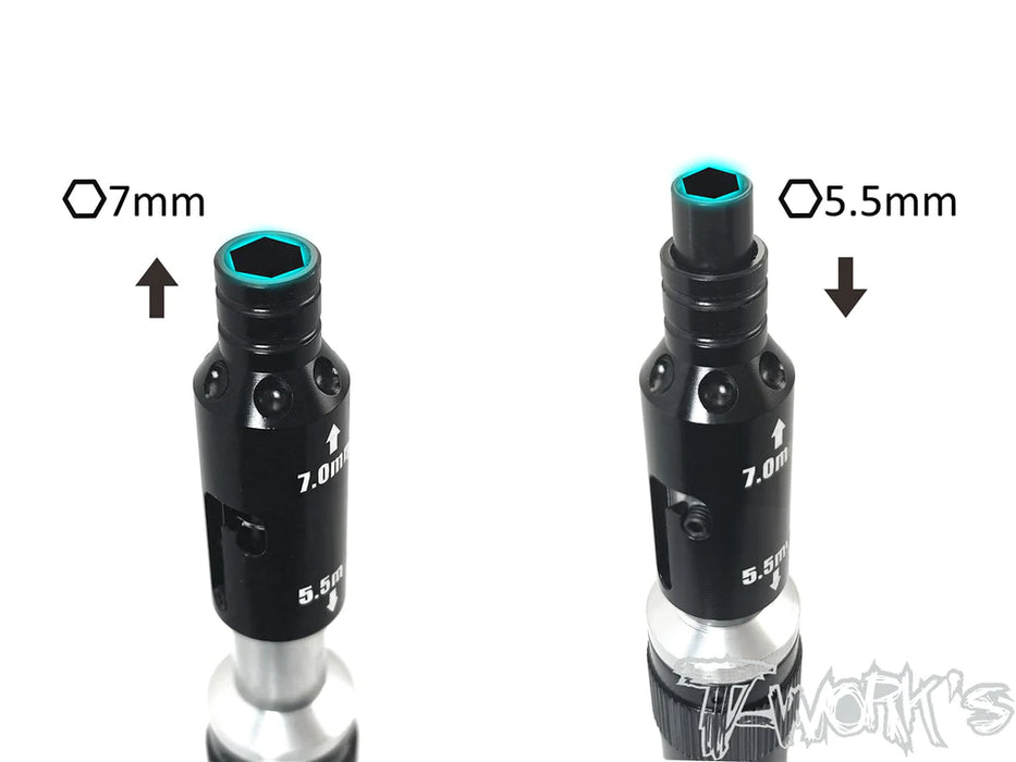 T-Works Due-use 5.5mm/7mm Socket Driver