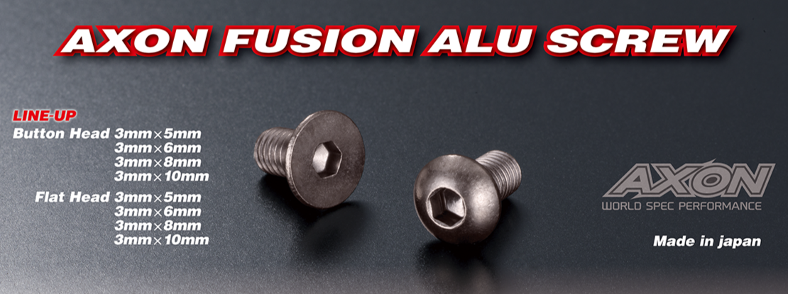 Axon Fusion Aluminium Screw - Flat Head 3x6mm (10)