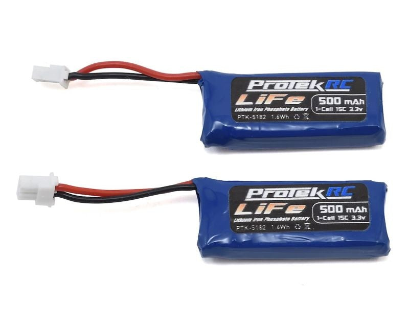 2x1S Sport Race 15C Stick LiFe Batterie (Kyosho Mini-Z) nP62 ProTek RC (3.3V/500mAh)