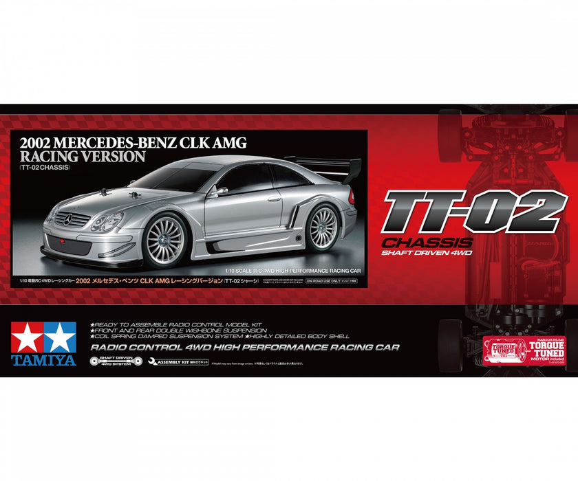 Tamiya Mercedes Benz 1/10 CLK AMG 2002 TT-02 - 58722A (ohne ESC)