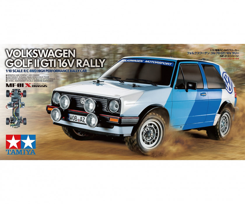 Tamiya VW Golf MK2 GTI 16V Rally 1/10 M-Chassis MF-01X - 58714A (ohne ESC)