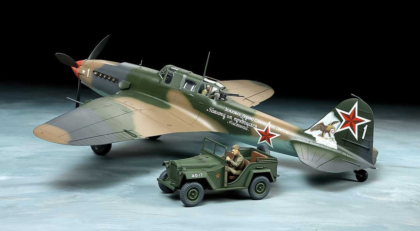 Tamiya 1/48 Ilyushin IL-2 Shturmovik &amp; GAZ-67B Set