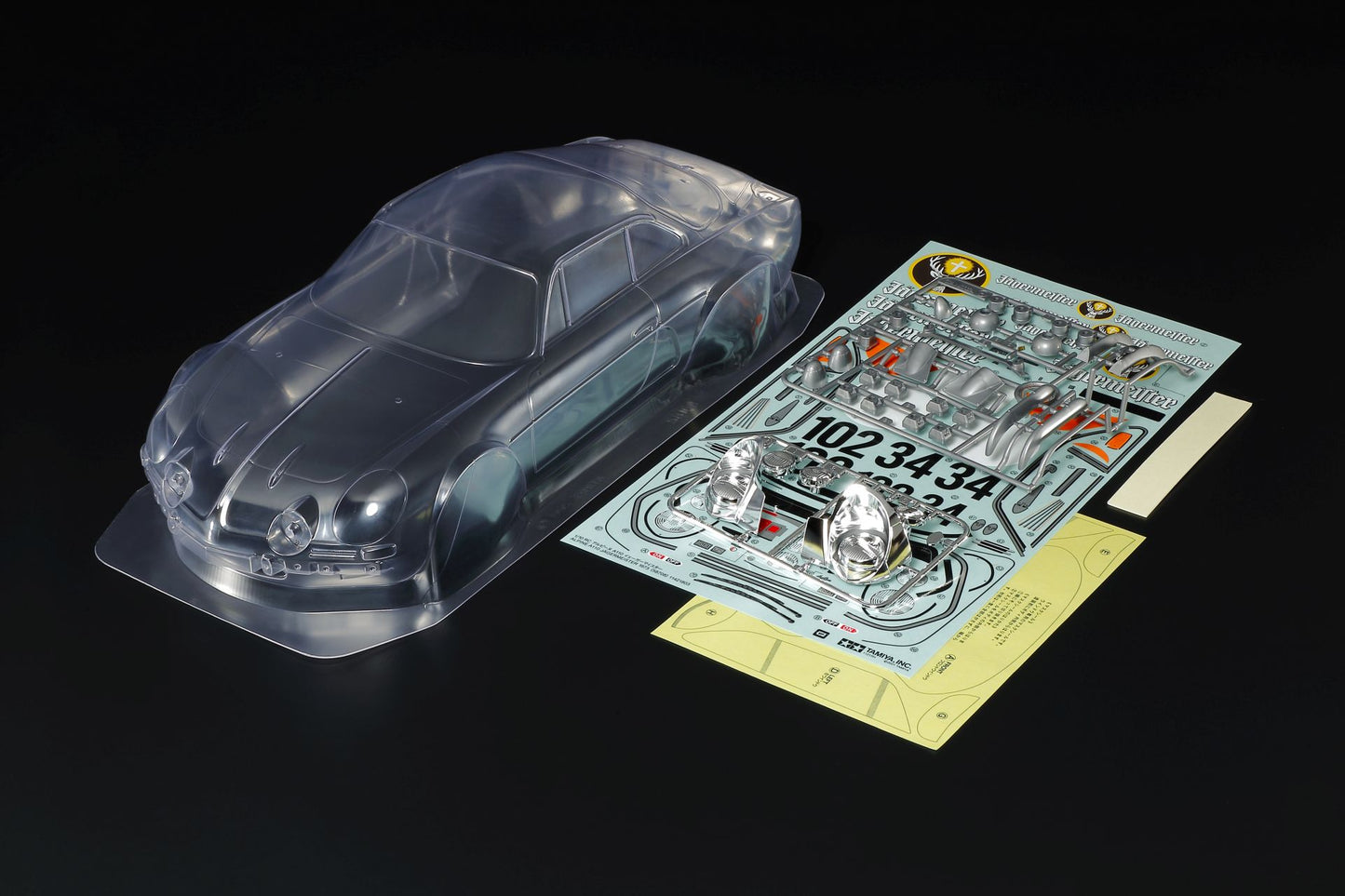 Tamiya Alpine A110 Jägermeister Body Parts Set - RCXX - RC Racing Shop | RC Models | Tuning & Spare Parts for Professionals