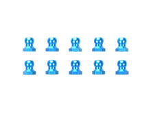 Tamiya 5mm Alu Ball Nut Blue