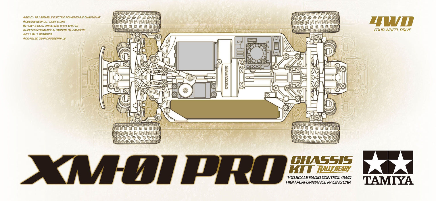 Tamiya 1/10 R/C XM-01 Pro Chassis Kit - 58738