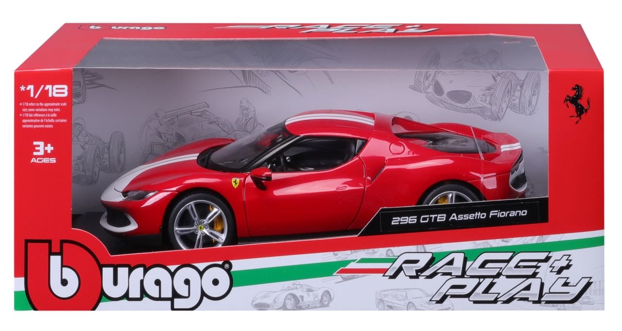 Ferrari R&P 296 GTB Assetto Fiorano 1/18 rot - RCXX - RC Racing Shop | RC Models | Tuning & Spare Parts for Professionals