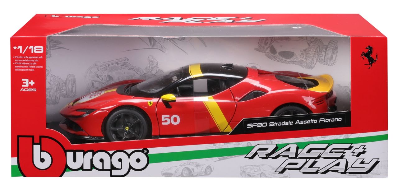 Ferrari R&P SF90 Stradale Assetto Fiorano 1/18 rot - RCXX - RC Racing Shop | RC Models | Tuning & Spare Parts for Professionals