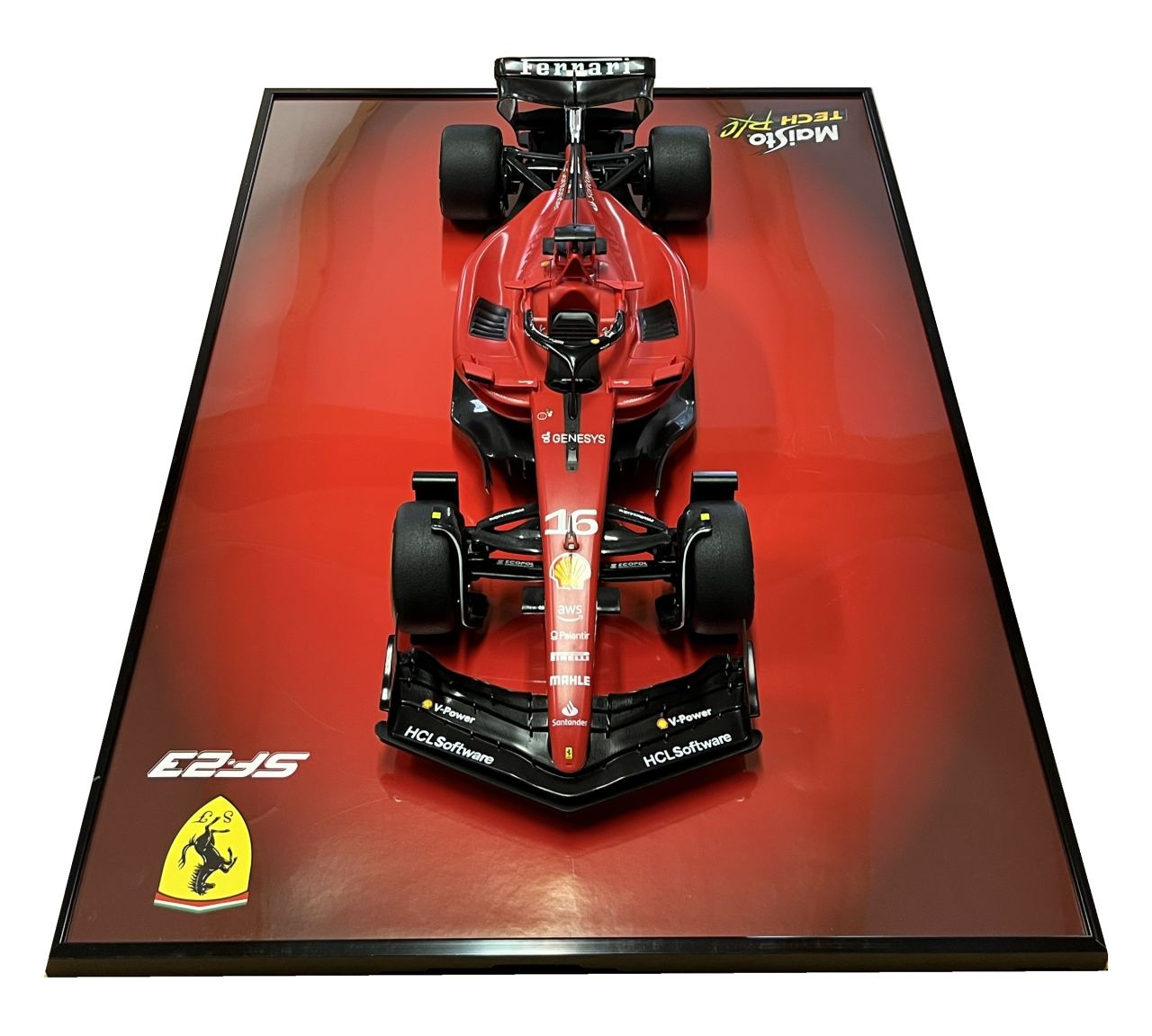 F1-Fotorahmen mit Ferrari-Modell 1/10 #16 Leclerc - RCXX - RC Racing Shop | RC Models | Tuning & Spare Parts for Professionals