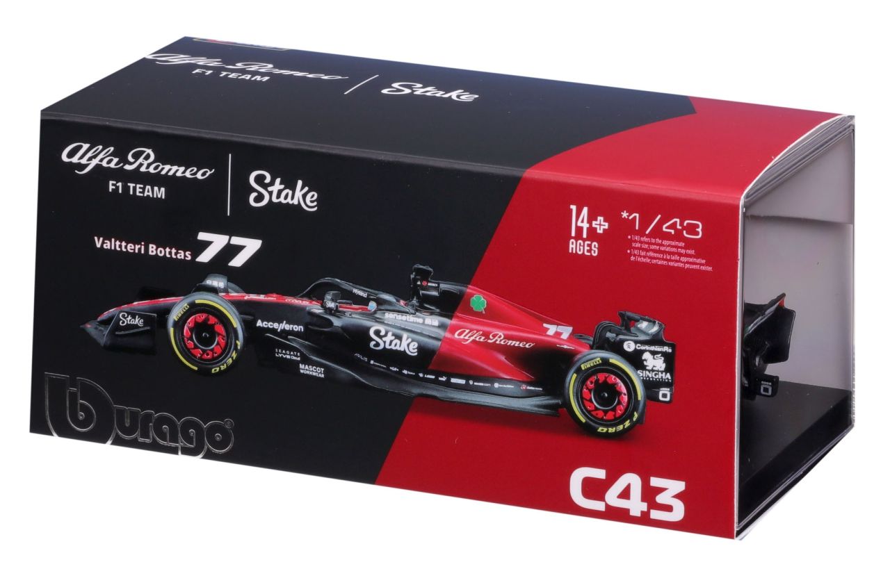 C43 Alfa Romeo Racing F1 Store Alfa Romeo F1 Team Stake C43 1/43 Bottas  2023 �