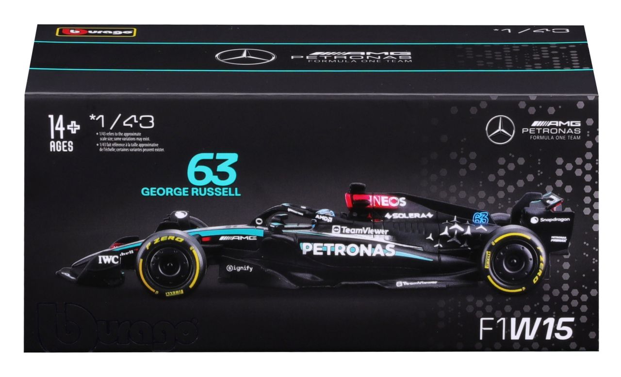 Mercedes-AMG F1 W15 1/43 Russell 2024 - RCXX - RC Racing Shop | RC Models | Tuning & Spare Parts for Professionals