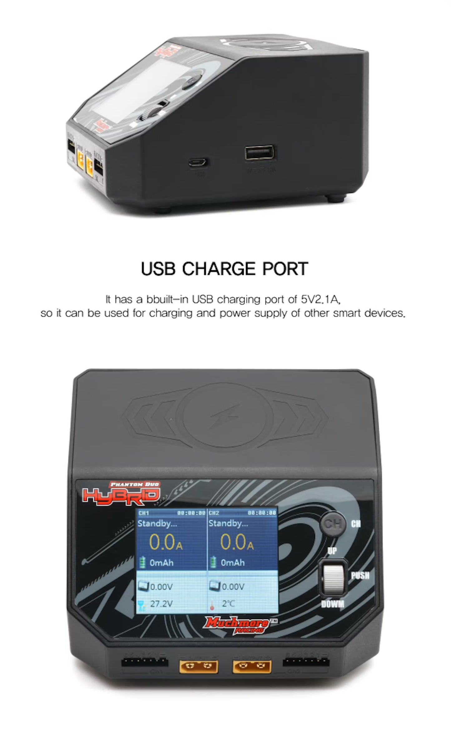 MUCHMORE Hybrid Phantom Duo AC/DC Charger