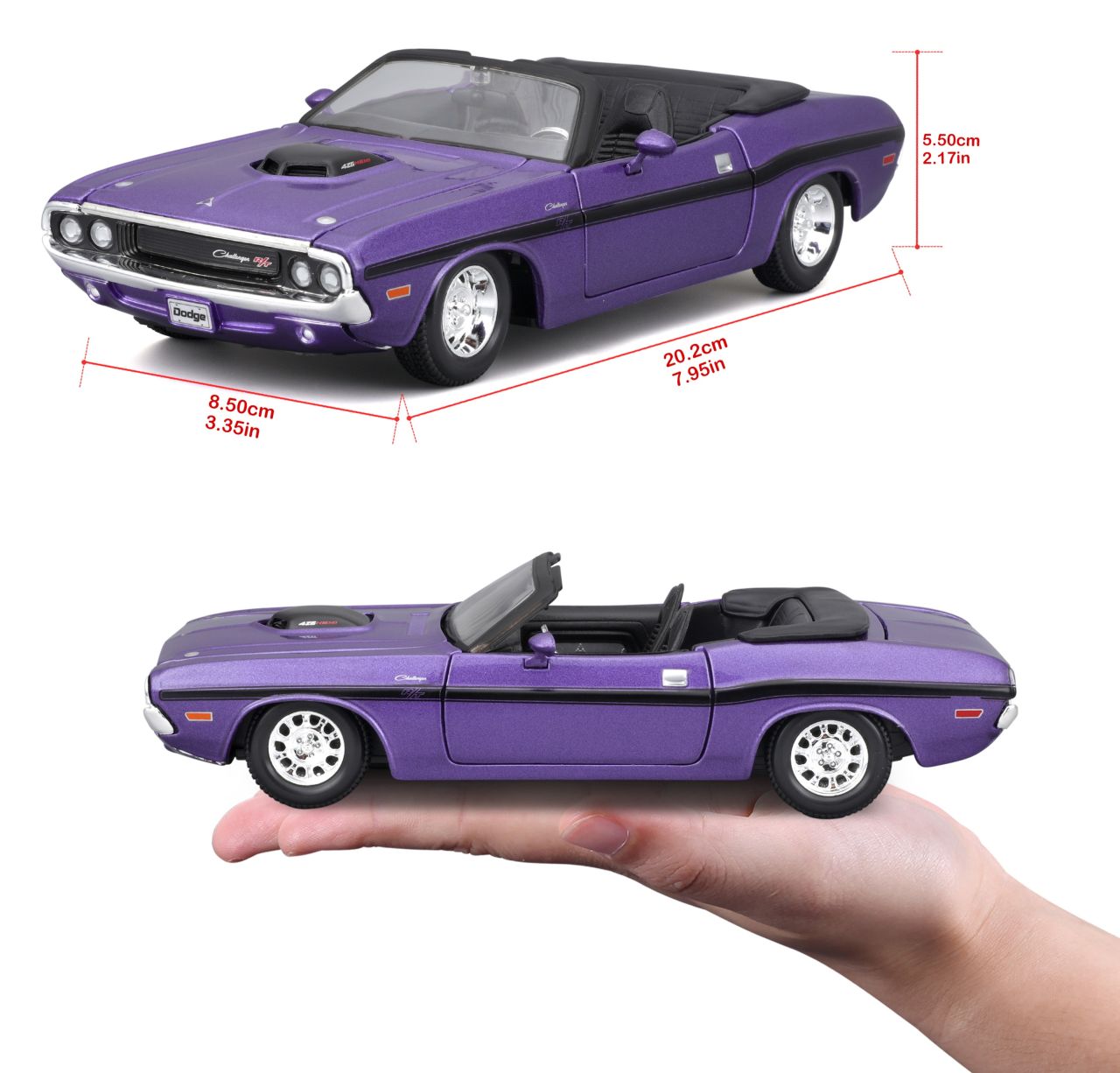 Dodge Challenger R/T Convertible 1970 1/24 violett - RCXX - RC Racing Shop | RC Models | Tuning & Spare Parts for Professionals