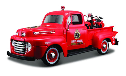 Ford F-1 Pick-Up 1948 Harley Davidson 1/24 rot - RCXX - RC Racing Shop | RC Models | Tuning & Spare Parts for Professionals