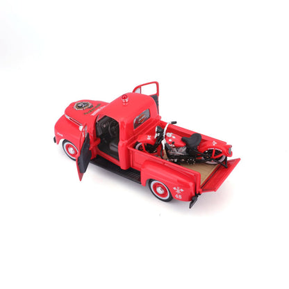 Ford F-1 Pick-Up 1948 Harley Davidson 1/24 rot - RCXX - RC Racing Shop | RC Models | Tuning & Spare Parts for Professionals
