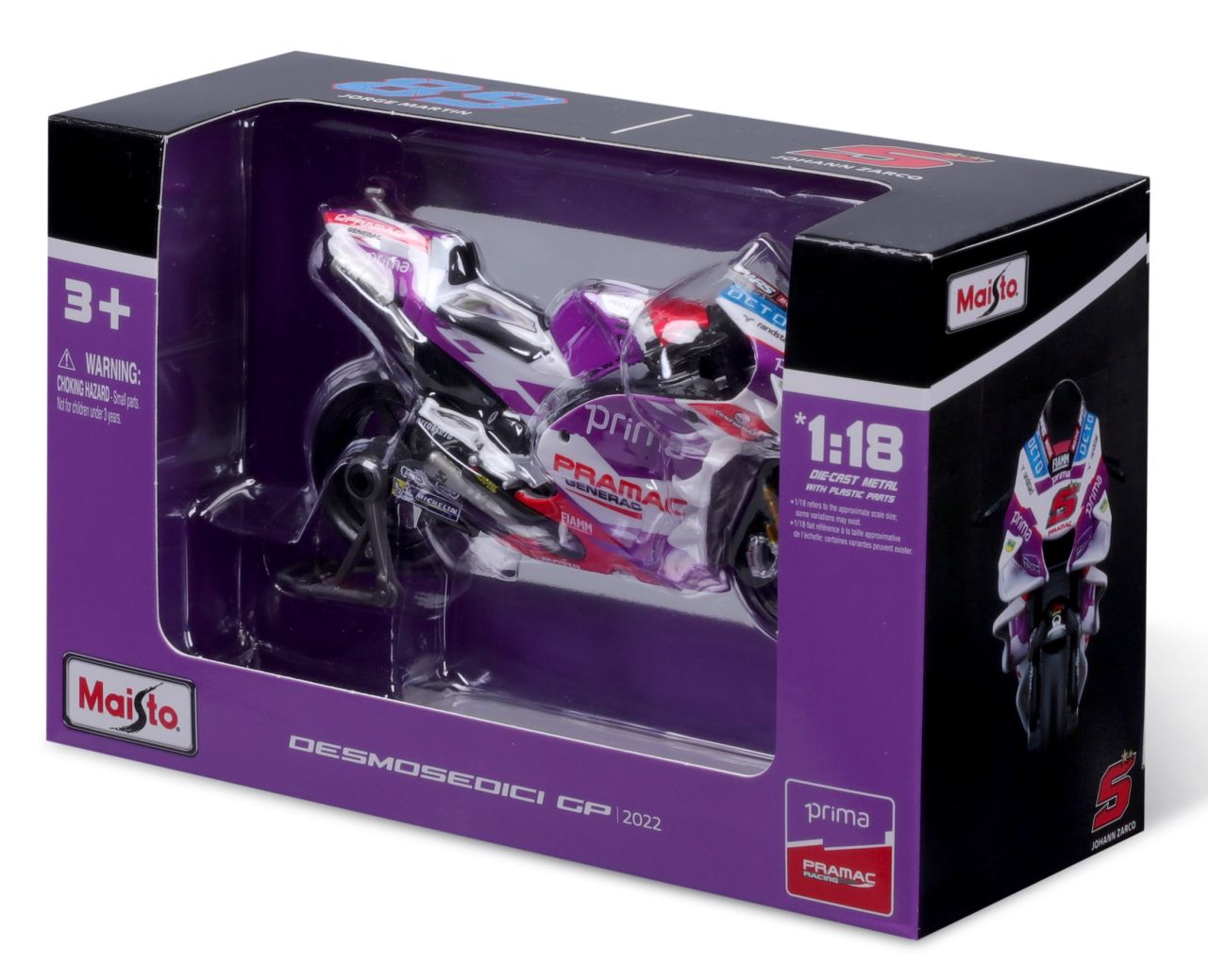 MotoGP 1/18 Ducati Pramac #5 Zarco 2022 - RCXX - RC Racing Shop | RC Models | Tuning & Spare Parts for Professionals