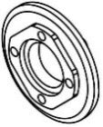 Axon ALU CENTER DRIVE PULLEY HUB (1) 3E-022-001