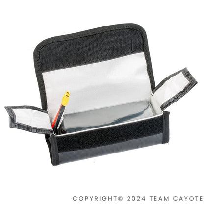 Sacoche de sécurité noire pour batterie CAYOTE (180 x 70 x 70 mm)
