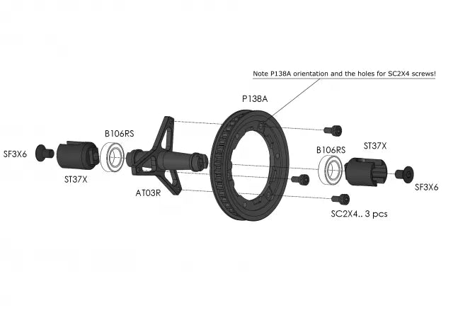 Awesomatix A800R AT03R Spool Achse (1) - AT03R