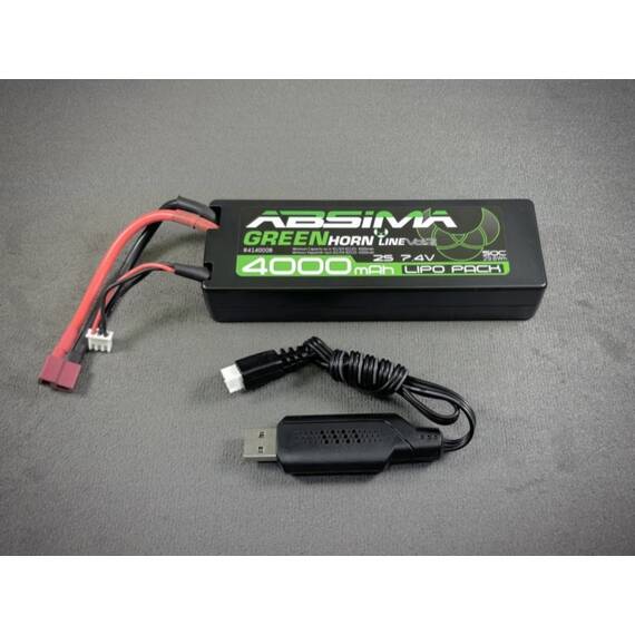 Absima RC Energy Starter Set 4000mah (LiPo/USB) Hardcase - RCXX - RC Racing Shop | RC Models | Tuning & Spare Parts for Professionals