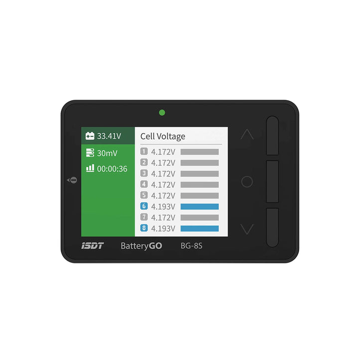 ISDT BG-8S Smart Battery Tester - LCD Display / Digital Battery Capacity Balance Checker