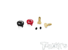 T-Works EA-040-4-BB Polarity Heatsink Connector 4mm (2) - Black/Red - RCXX - rc racing for professionals