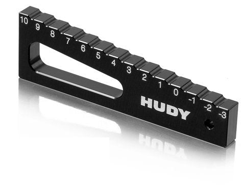 Hudy Chassis Droop Gauge -3mm To 10mm for 1:8, 1:10 Scale (20mm) (2) - H107711