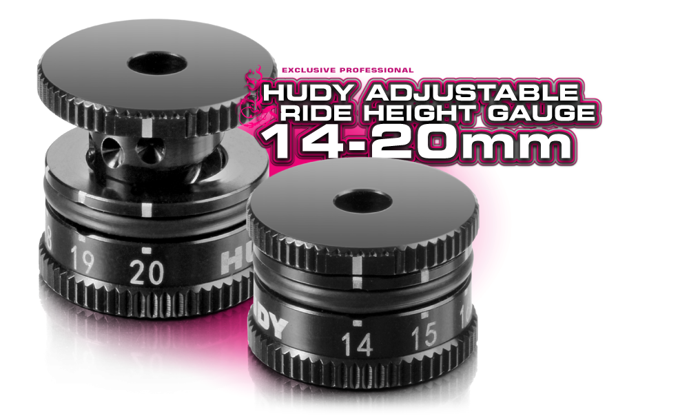 Hudy Adjustable Right Hight Gauge 14-20mm for Offroad 1/10 - H107740