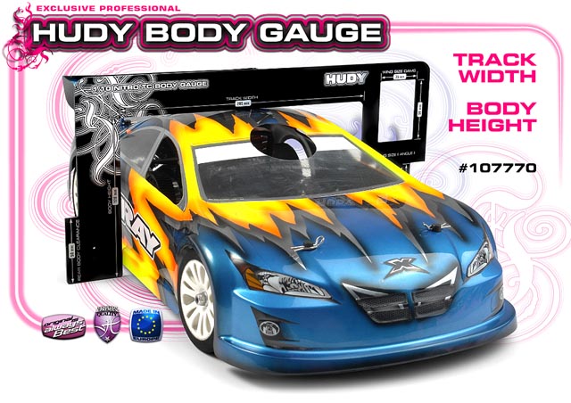 Hudy Body Gauge 1/10 Nitro Touring Cars - H107770 - RCXX - rc racing for professionals