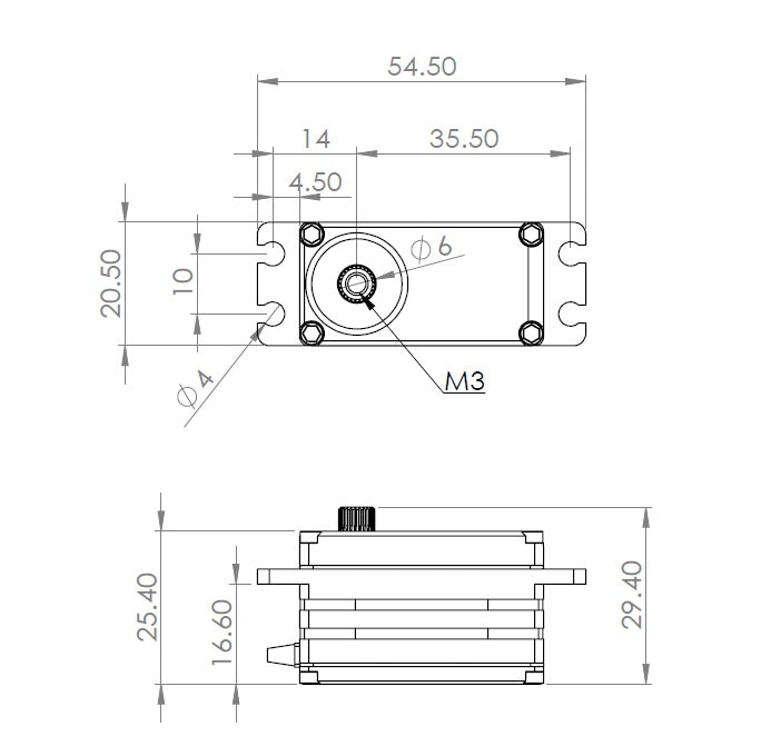 MKS Servo HBL550L (0.059s/15kg/7.4V) Brushless Low Profile