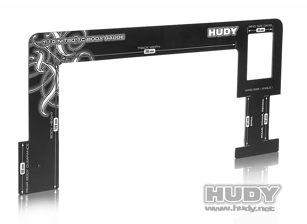 Hudy Body Gauge 1/10 Nitro Touring Cars - 107770 - RCXX - RC Racing Shop | RC Models | Tuning & Spare Parts for Professionals