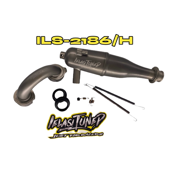 Ielasi IELASITUNED EFRA 2186 OFF-ROAD 1/8 PIPA KIT IN-LINE .21 + MANIFOLD IT-21OFF HardCoated (1) - ILS-2186/HC