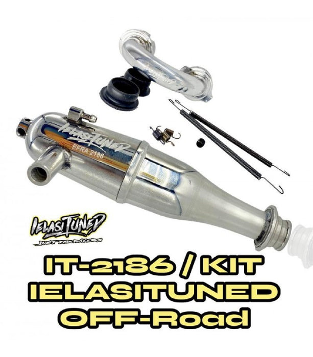 Ielasi IELASITUNED 1/8 PIPE KIT IN-LINE .21 OFF-ROAD 3,5cc EFRA 2186 + MANIFOLD IT-21OFF (1) - IT-2186/KIT