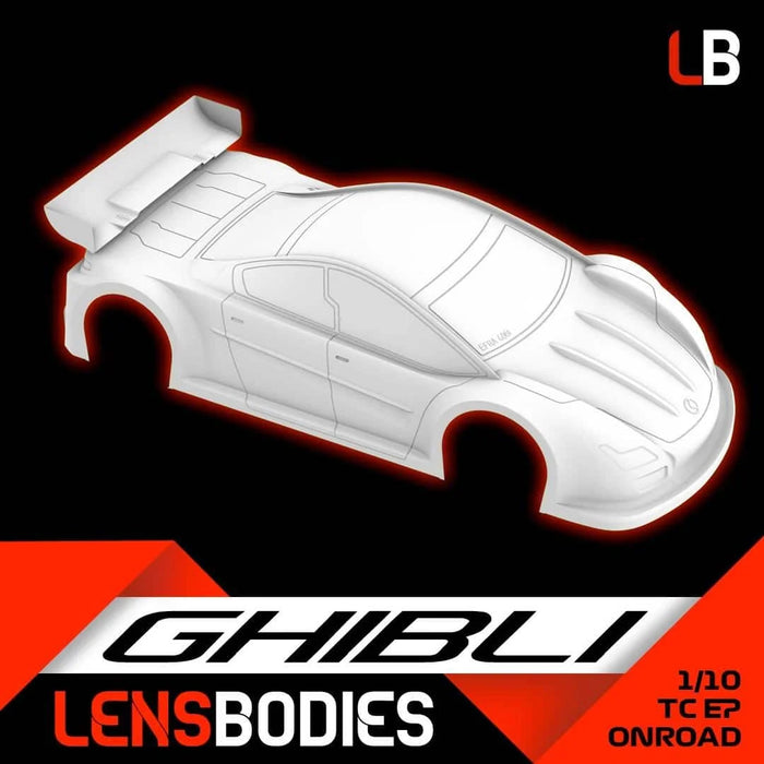Lens Bodies GHIBLI 1/10 Touring Onroad Body Lexan Shell - ULTRA Light Weight